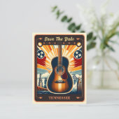 Save the date | Tennessee Invitation Briefkaart (Staand voorkant)