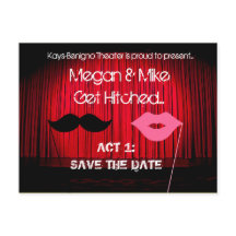 Save the Date Theatre Wedding