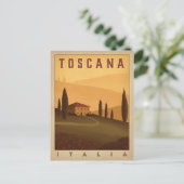 Save the date | Toscana, Italië Aankondigingskaart (Staand voorkant)