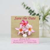 Save the Date - Tropisch strandhuwelijk (Staand voorkant)