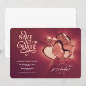 Save The Date Trouw Aankondiging (Versie 2) (Voorkant / Achterkant)