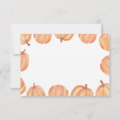 Save The Date Trouw Rustieke Pompoen Waterverf (Achterkant)