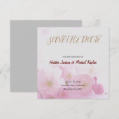 Save the Date Trouwdag Professionele Klassieke Blo (Voorkant / Achterkant)