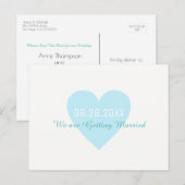 Save-the-Date . Trouwen om te trouwen Aankondigingskaart (Voorkant / Achterkant)