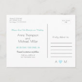 Save-the-Date . Trouwen om te trouwen Aankondigingskaart (Achterkant)