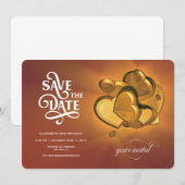 Save The Date Trouwkaart Aankondiging (Versie 3) (Voorkant / Achterkant)