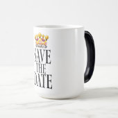 Save the Date trouwkroon Magische Mok (Voorkant rechts)