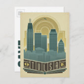 Save the date | Tulsa, oké Aankondigingskaart (Voorkant / Achterkant)