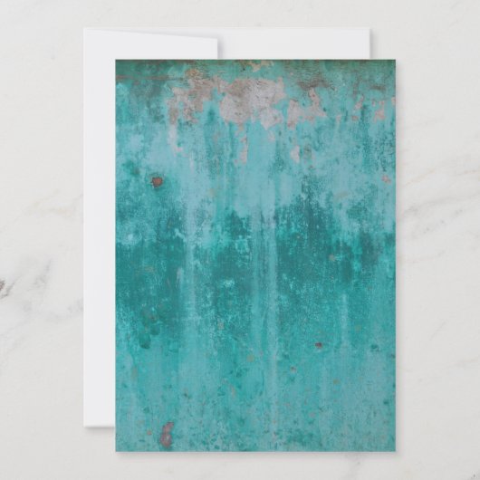 Save the date |Turquoise Rust (Achterkant)