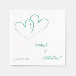 Save The Date - Twee harten met elkaar verweven Mi Servet