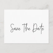Save the Date | Typografie Briefkaart (Voorkant)