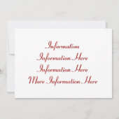 Save the date! Uitnodiging (Achterkant)