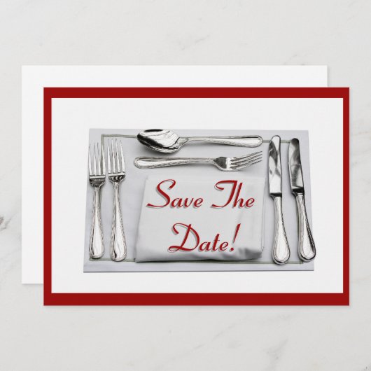 Save the date! Uitnodiging (Voorkant / Achterkant)