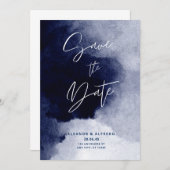 Save the Date Uitnodiging – Elegante bruiloft Aank (Voorkant / Achterkant)