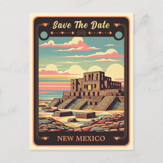Save the date | Uitnodiging voor New Mexico Briefk (Voorkant)