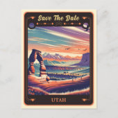 Save the date | Utah Invitation Briefkaart (Voorkant)