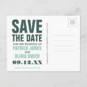 Save the date | Vancouver, Canada Aankondigingskaart (Achterkant)