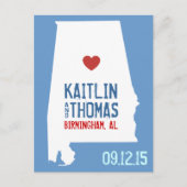 Save the Date -  - Verenigde Staten Aankondigingskaart (Voorkant)