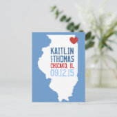 Save the Date -  - Verenigde Staten Aankondigingskaart (Staand voorkant)