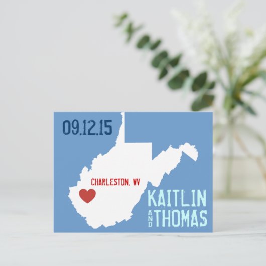 Save the Date -  - Verenigde Staten Aankondigingskaart (Staand voorkant)