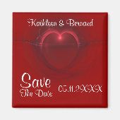 "Save the Date" Verlichte hart Magneet (Voorkant)