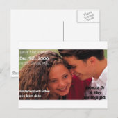 SAVE the DATE Verloving Briefkaarten (Voorkant / Achterkant)