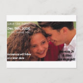 SAVE the DATE Verloving Briefkaarten (Voorkant)