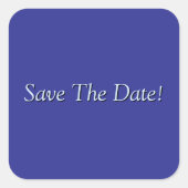 Save the date! vierkante sticker (Voorkant)