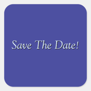 Save the date! vierkante sticker