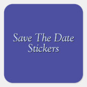 Save the date! vierkante sticker (Voorkant)