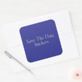 Save the date! vierkante sticker (Envelop)