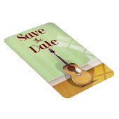 Save the Date Vintage Akoestische Gitaar Magneet (Rechterzijde)