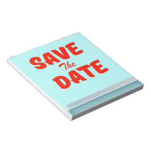 Save the Date vintage Amerikaanse diner Notitieblok