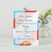 Save the Date Vintage Kapperszaak Kaart (Staand voorkant)