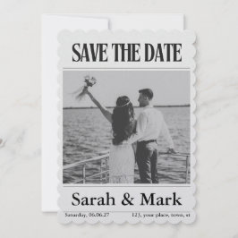 Save the Date vintage krant trending rond