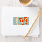 Save the Date vintage reisposter Etiket (Insitu)
