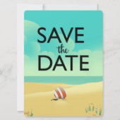 Save the Date Vintage Strand (Voorkant)