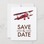Save the Date vintage tweedekker (Voorkant)