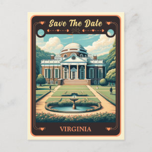 Save the date Virginia Invitation Briefkaart