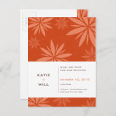 SAVE THE DATE:: vitaliteit rust Aankondigingskaart (Voorkant / Achterkant)