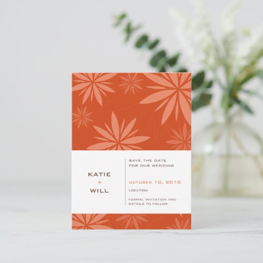 SAVE THE DATE:: vitaliteit rust Aankondigingskaart (Staand voorkant)