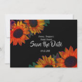 Save the Date, Vrijgezellenfeest Zonnebloemen Save The Date (Voorkant)