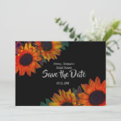 Save the Date, Vrijgezellenfeest Zonnebloemen Save The Date (Staand voorkant)