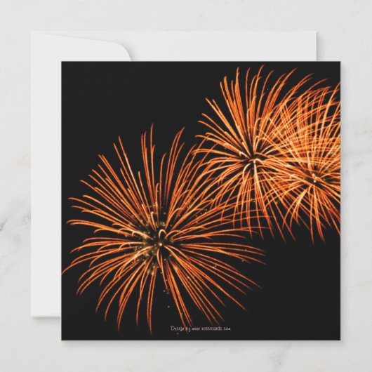 Save the Date Vuurwerk 2 Aankondiging (Achterkant)