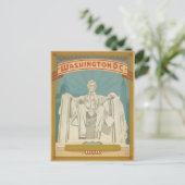 Save the date | Washington, D.C. - Abe Lincoln Aankondigingskaart (Staand voorkant)