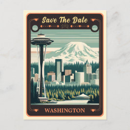Save the date | Washington Invitation Briefkaart