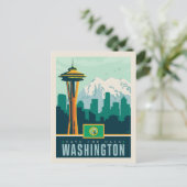 Save the date | Washington Uitnodiging Briefkaart (Staand voorkant)