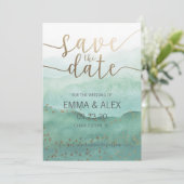 Save the Date Watercolor Uitnodiging (Staand voorkant)