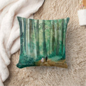 Save The Date Waterverf boslandschap Kussen (Deken)