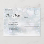 Save the Date We Do Redo Winter Event Goud Schrift Briefkaart (Achterkant)